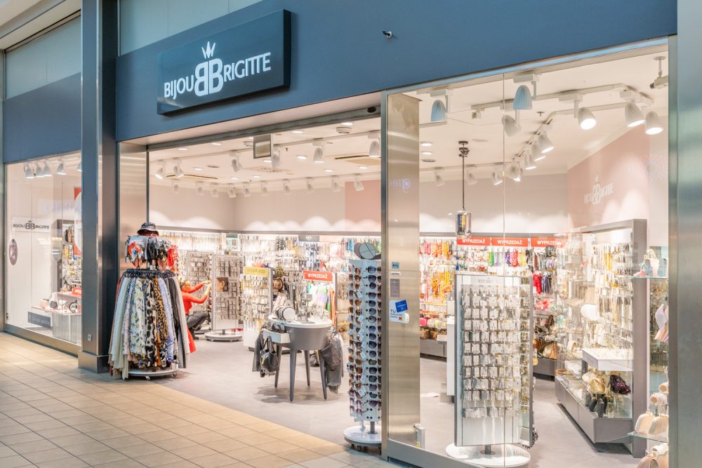 Witryna sklepu Bijou Brigitte w M1 Kraków