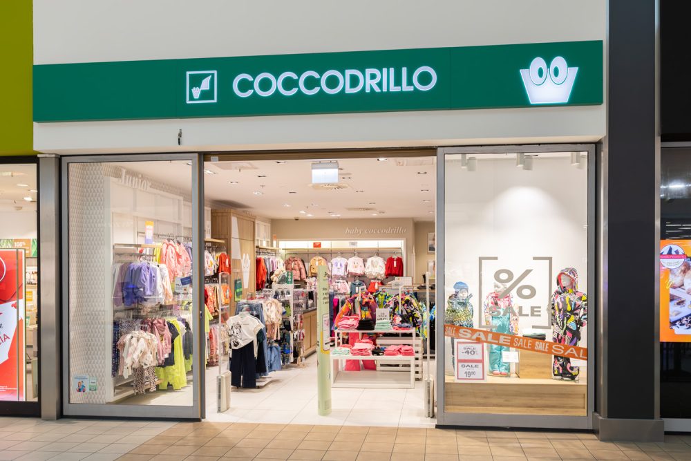 witryna sklepu coccodrillo w M1 Kraków