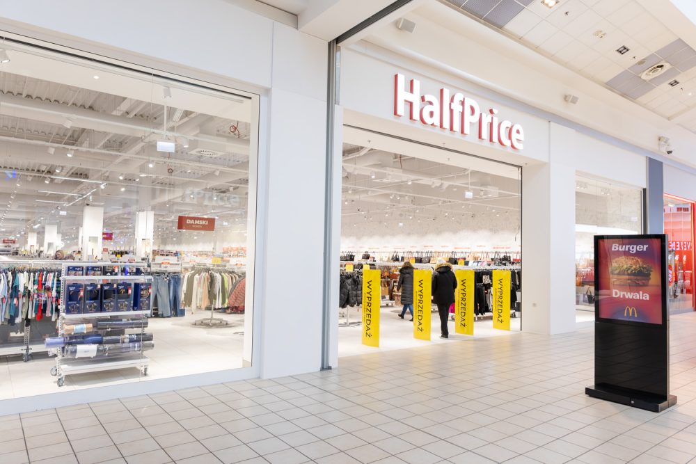 Witryna sklepu Halfprice w M1 Kraków