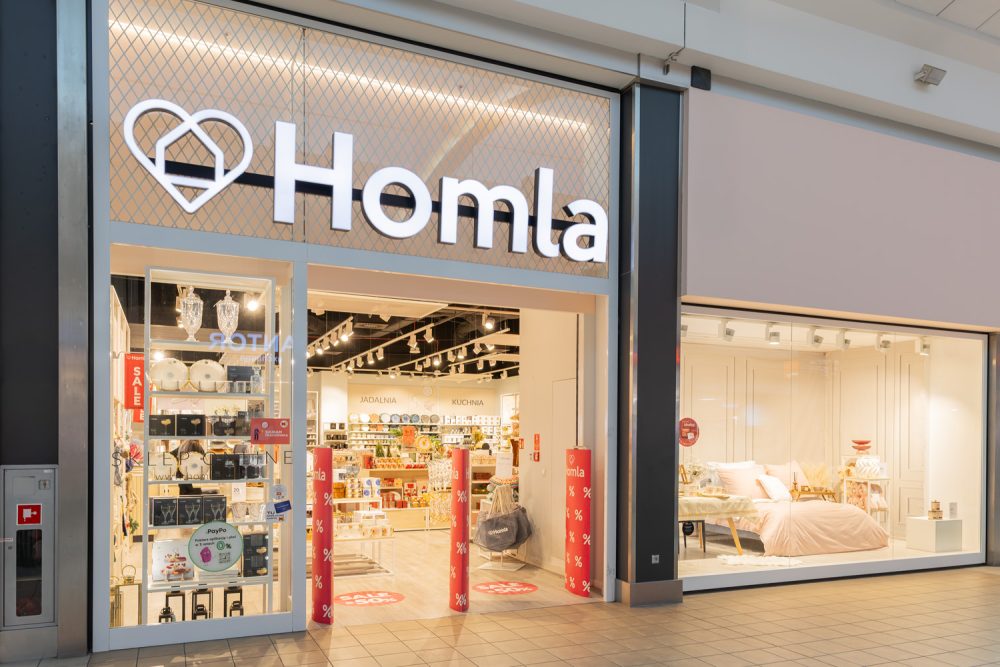 Witryna sklepu Homla w M1 Kraków