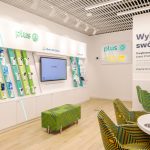 Wnętrze salonu Plus i Polsat Box w M1 Kraków