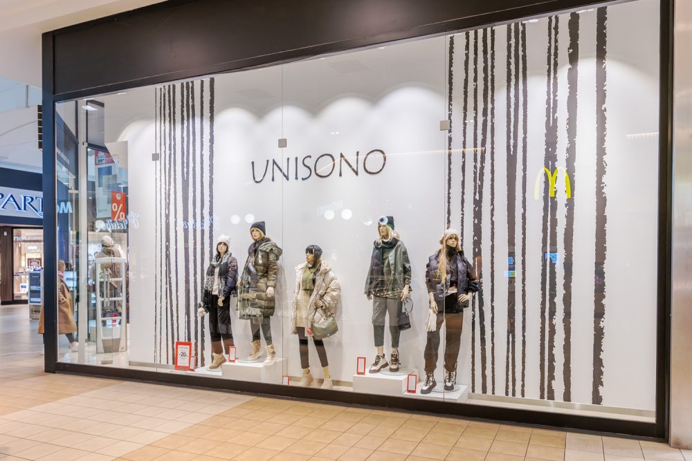 Witryna sklepu Unisono w M1 Kraków